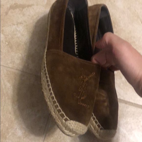 Monogram YSL suede brown - Picture 7 of 8